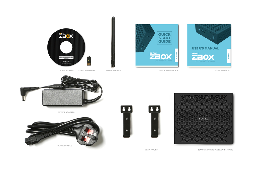 Amazon.co.jp: parts-quick ZOTAC ZBOX CI527ナノ、ZOTAC ZBOX